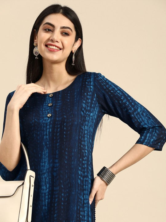 abstract-printed-indigo-straight-kurta