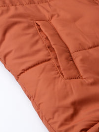 Thumbnail for Women Maroon Solid Padded Jacket