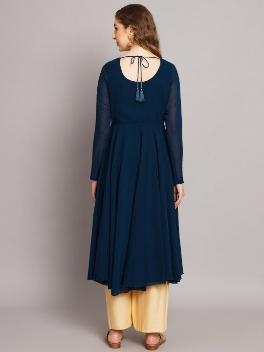 Women Yoke Design Anarkali Kurta