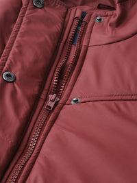 Thumbnail for women-maroon-solid-padded-jacket