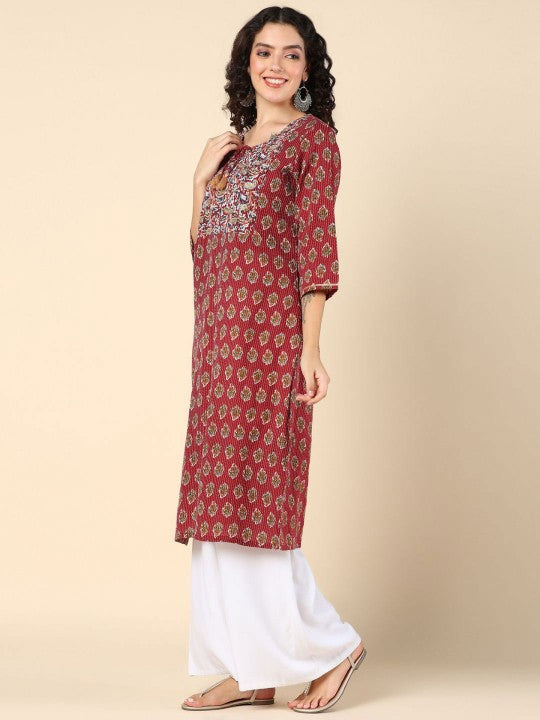 ethnic-motifs-printed-cotton-maternity-kurta