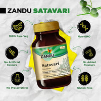 Thumbnail for Zandu Satavari Pure Herbs Capsules