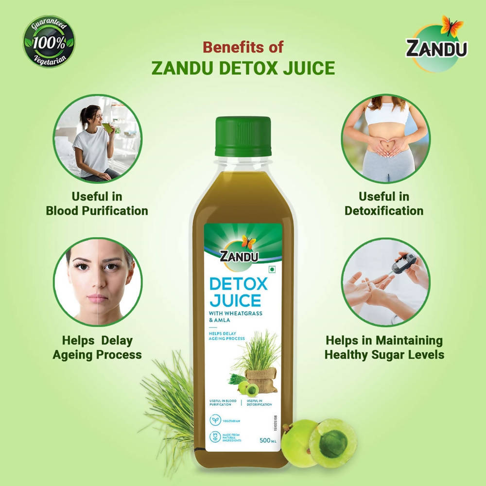 Zandu Detox Juice with Wheatgrass & Amla