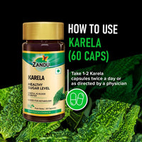 Thumbnail for Zandu Karela Pure Herbs Capsules