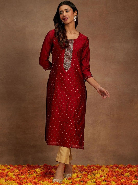 ethnic-motifs-embroidered-chanderi-silk-straight-kurta