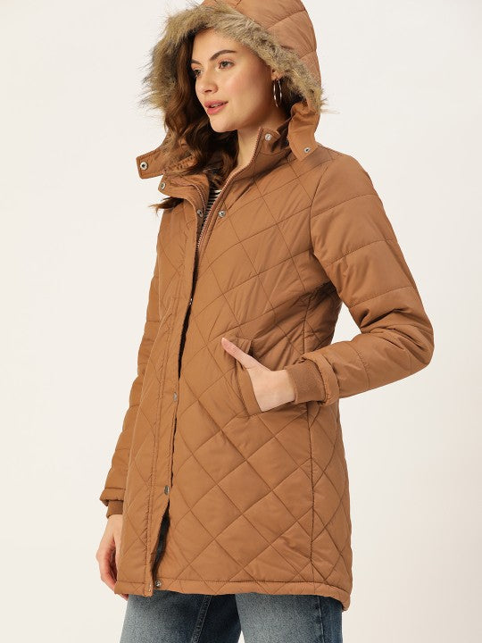 dressberry-women-brown-longline-quilted-parka-jacket