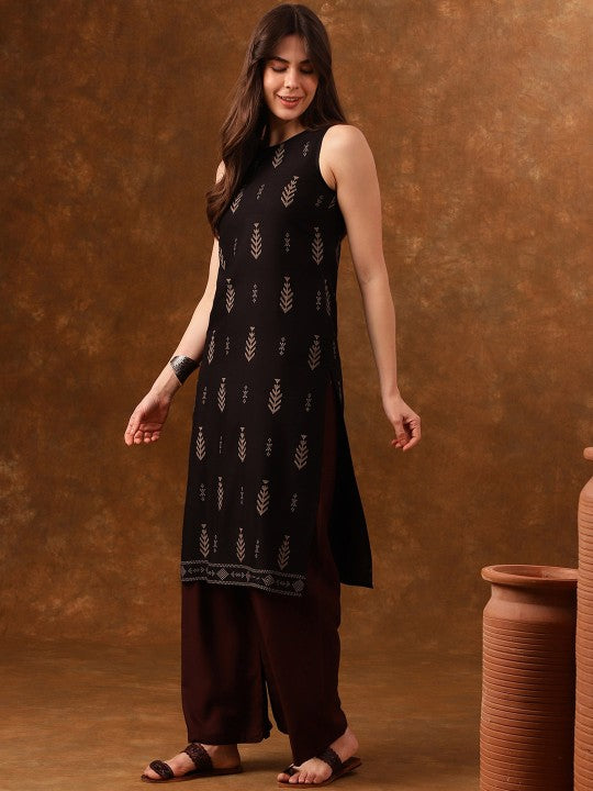 black-ethnic-motifs-printed-sleeveless-straight-kurta