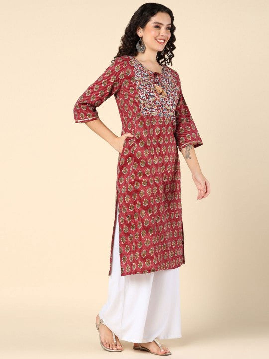 ethnic-motifs-printed-cotton-maternity-kurta