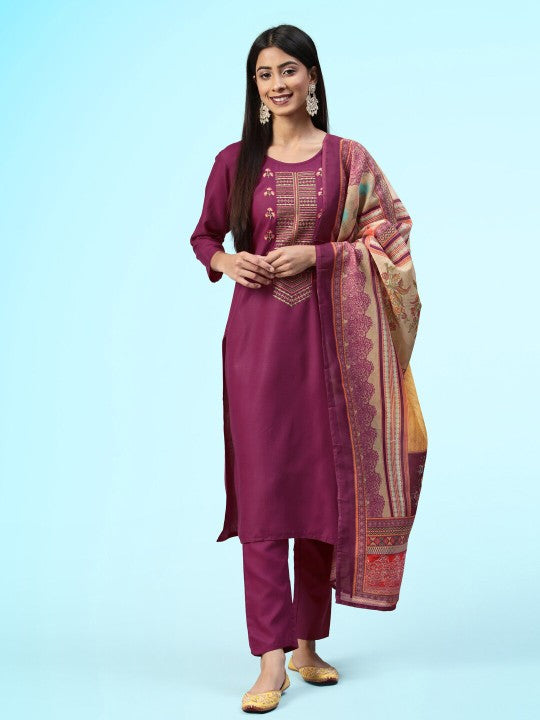 embroidered-unstitched-kurta-&-trouser-with-dupatta-dress-material