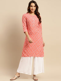 Thumbnail for bandhani-printed-gotta-patti-straight-kurta