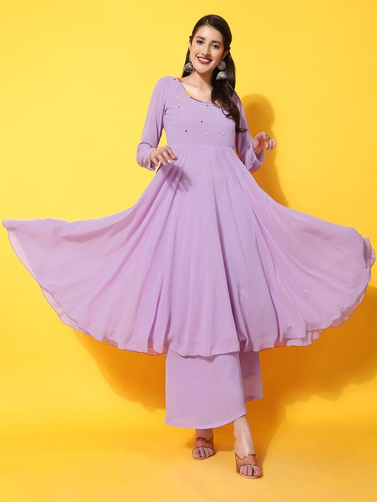 Women Yoke Design Anarkali Kurta