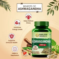 Thumbnail for Himalayan Organics Ashwagandha 1000 mg Vegetarian Capsules