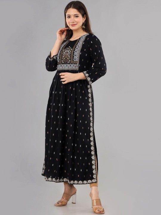 women-ethnic-motifs-printed-mirror-work-summer-sheers-anarkali-kurta