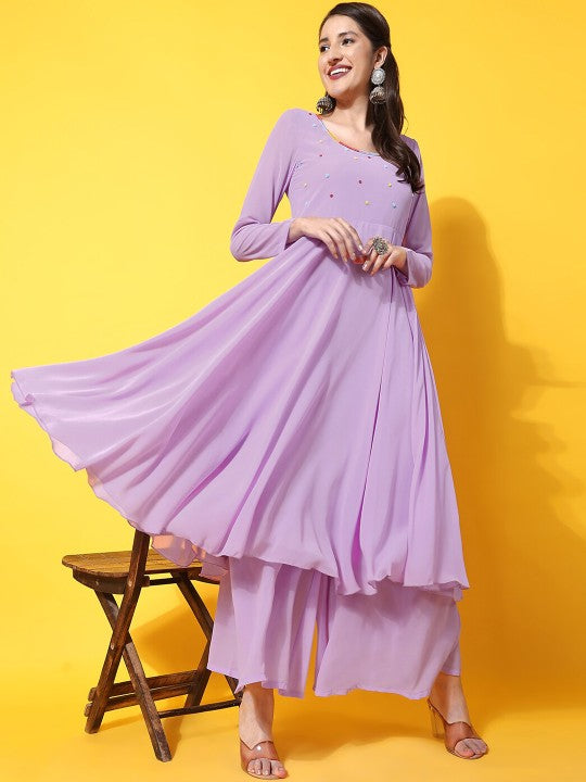 Women Yoke Design Anarkali Kurta