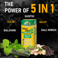 Thumbnail for Zandu Giloy Tulsi Juice (3 herbs)