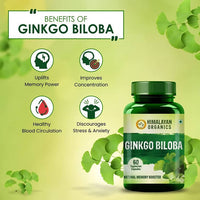 Thumbnail for Himalayan Organics Ginkgo Biloba Vegetarian Capsules