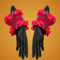 Thumbnail for rani color floral bangles set: 2.8 (trb157rni-2.8)